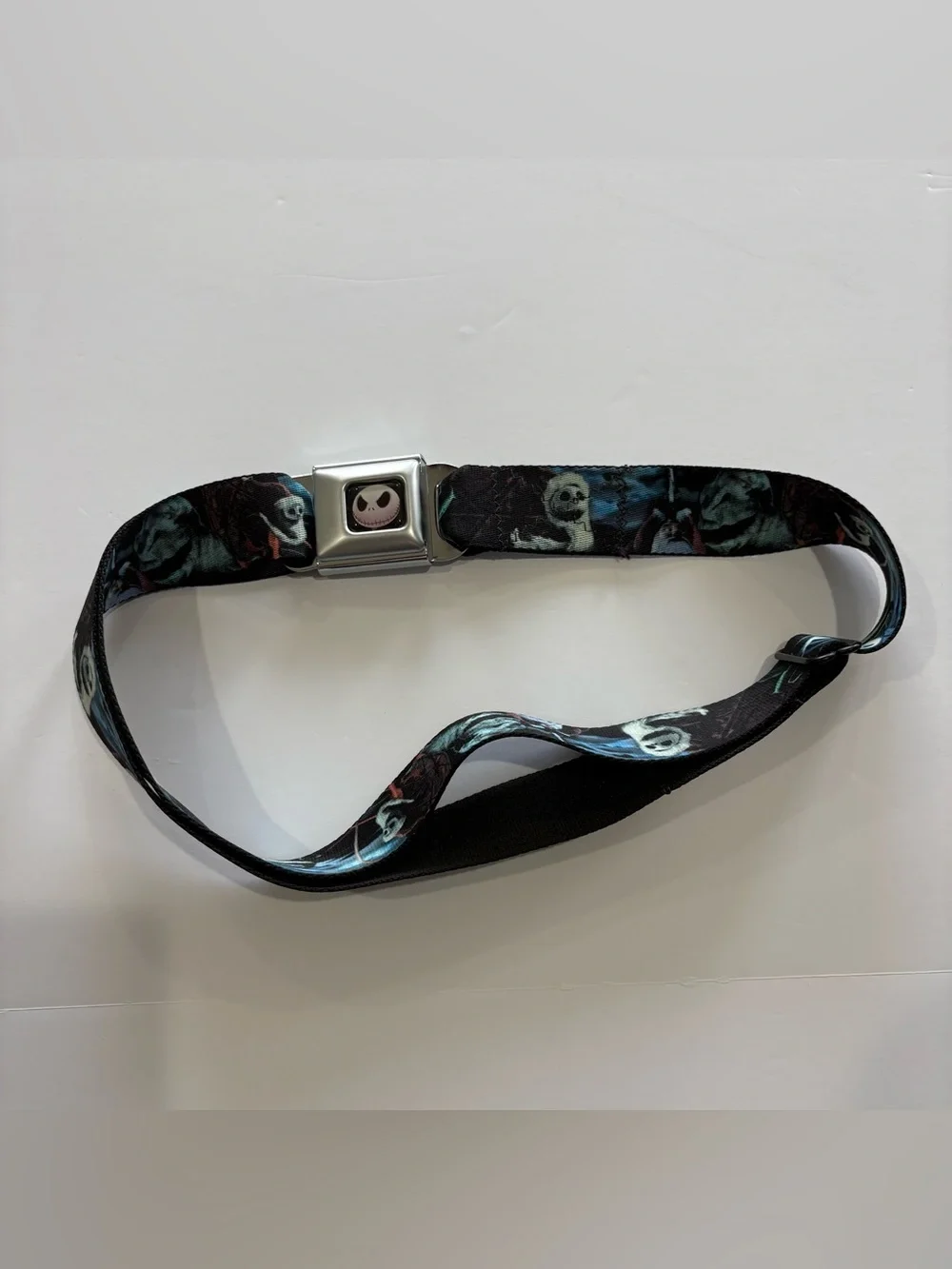 Disney Nightmare Before Christmas Jack Skellington Buckle-Down Seatbelt Belt